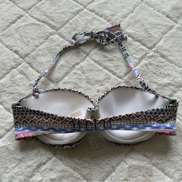 Victoria's Secret | Foil Aztec Southwest Flirt Bandeau Bikini Top | Size 36B - Picture 5 of 11